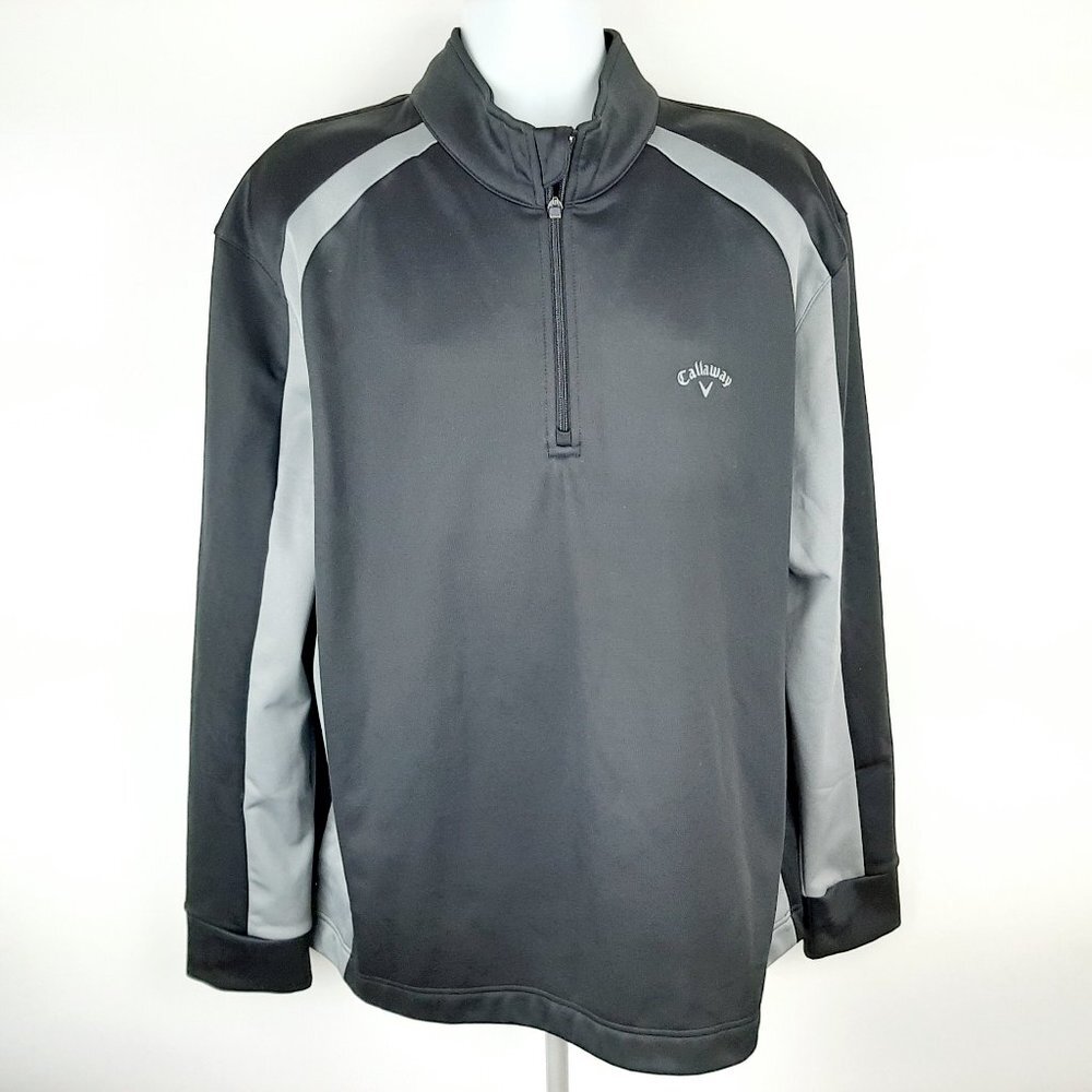 Callaway Men's Quarter Zip Pullover Size 2XL Black